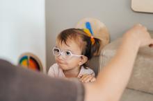 Dětský pacient Oční ordinace Ottlens při vyšetření